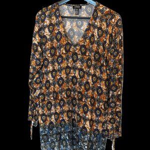 Boho Batik Print Tunic NWOT